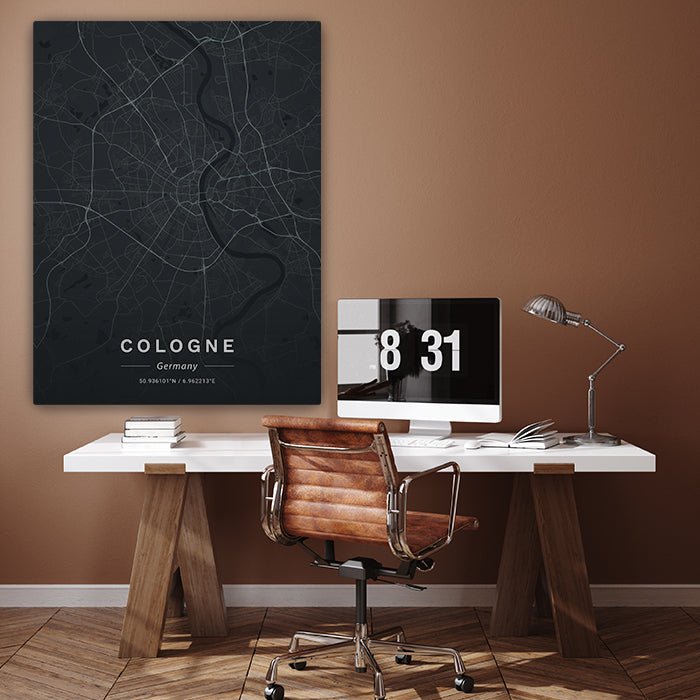 Leinwandbild Stadt Karte, Hochformat M0460 kaufen - Bild 3 Leinwandbild Stadt Karte, Hochformat M0460 kaufen - Bild 3