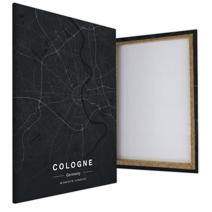 Leinwandbild Stadt Karte, Hochformat M0460 kaufen - Bild 4 Leinwandbild Stadt Karte, Hochformat M0460 kaufen - Bild 4