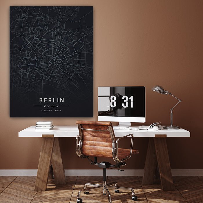 Leinwandbild Stadt Karte, Hochformat M0462 kaufen - Bild 3 Leinwandbild Stadt Karte, Hochformat M0462 kaufen - Bild 3