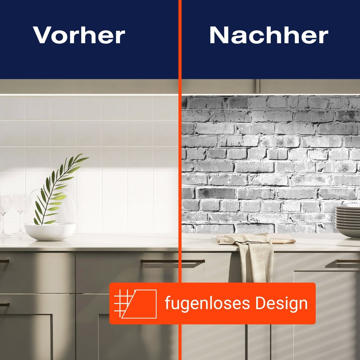 Küchenrückwand Klinkersteine Grau M0471 entdecken - Bild 9 Küchenrückwand Klinkersteine Grau M0471 entdecken - Bild 9