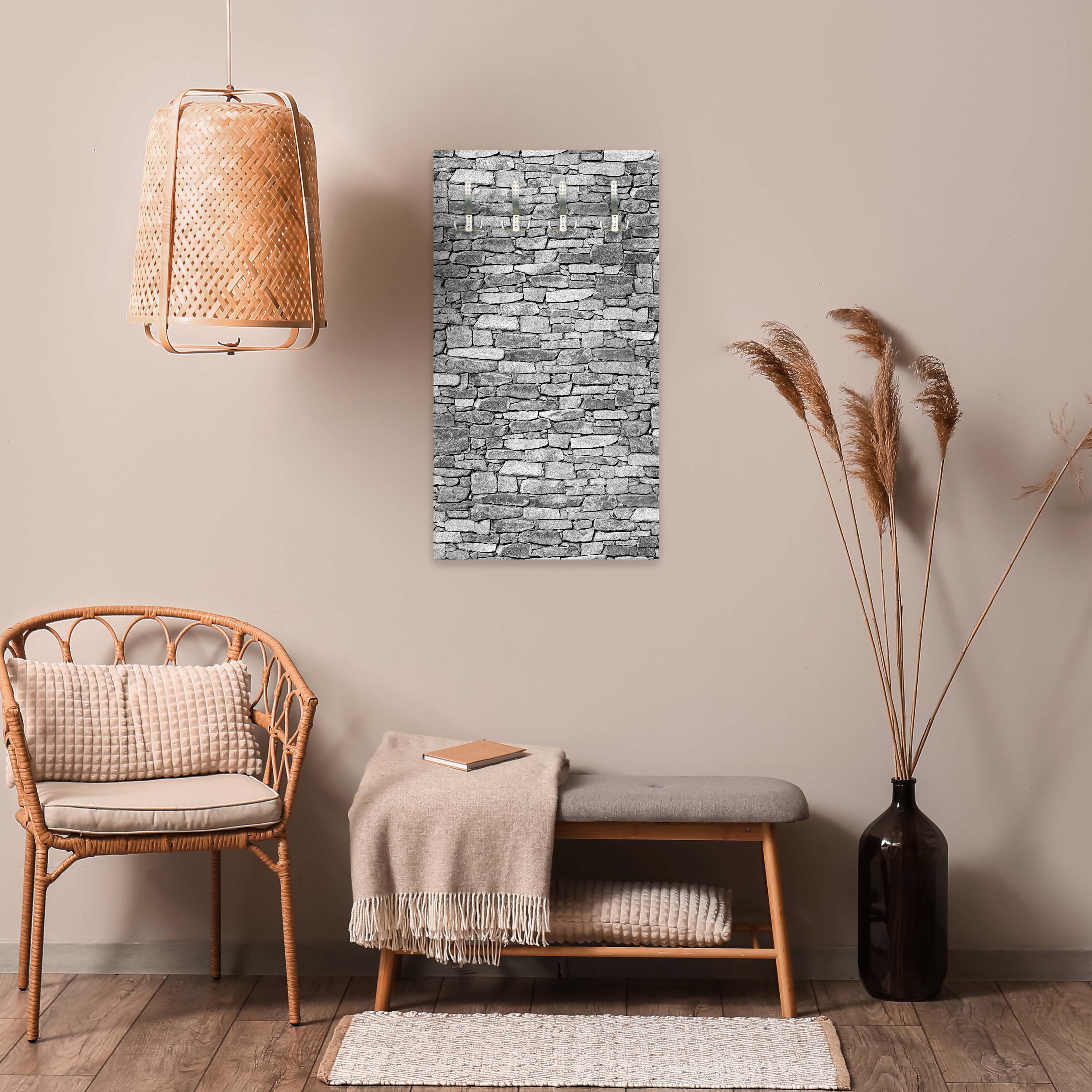 Garderobe Natursteinmauer Grau M0472 entdecken - Bild 3 Garderobe Natursteinmauer Grau M0472 entdecken - Bild 3