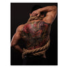 Leinwandbild Models, Hochformat, Tattoos, Mann, Seil, Muskeln, Skull, Kunst M0473