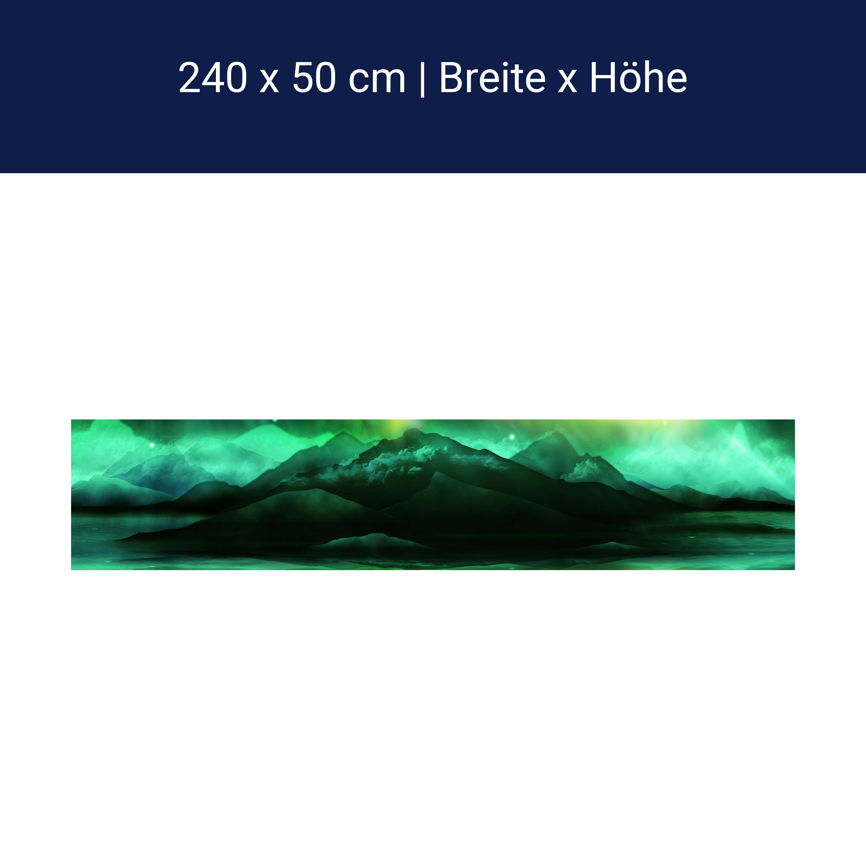 Küchenrückwand Grünes Nordlicht M0475 Küchenrückwand Grünes Nordlicht M0475