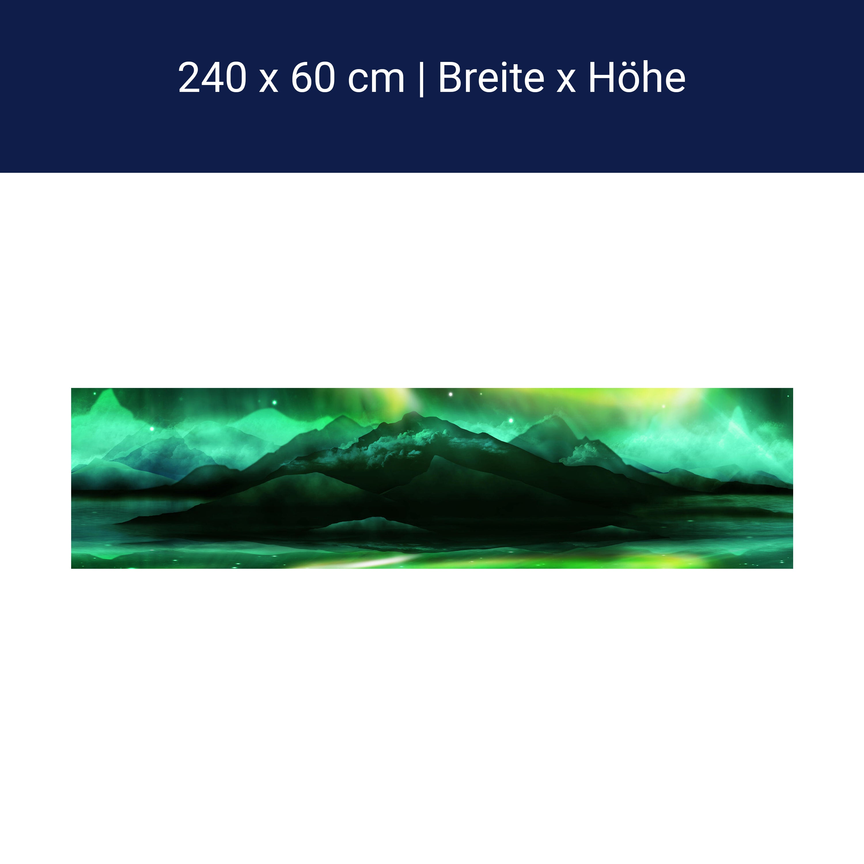 Küchenrückwand Grünes Nordlicht M0475 Küchenrückwand Grünes Nordlicht M0475