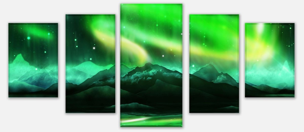Leinwandbild Mehrteiler Grünes Nordlicht M0475 entdecken - Bild 1 Leinwandbild Mehrteiler Grünes Nordlicht M0475 entdecken - Bild 1