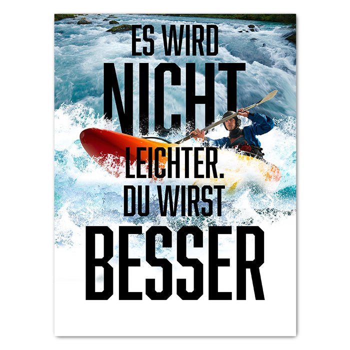 Leinwandbild Du wirst besser Hochformat M0487 kaufen - Bild 1 Leinwandbild Du wirst besser Hochformat M0487 kaufen - Bild 1