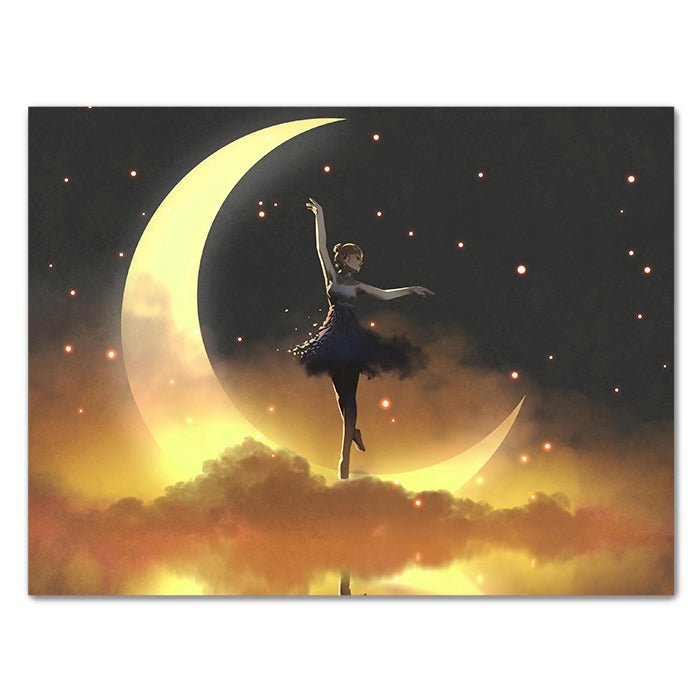 Leinwandbild Tänzerin Mond Querformat M0489 kaufen - Bild 1 Leinwandbild Tänzerin Mond Querformat M0489 kaufen - Bild 1