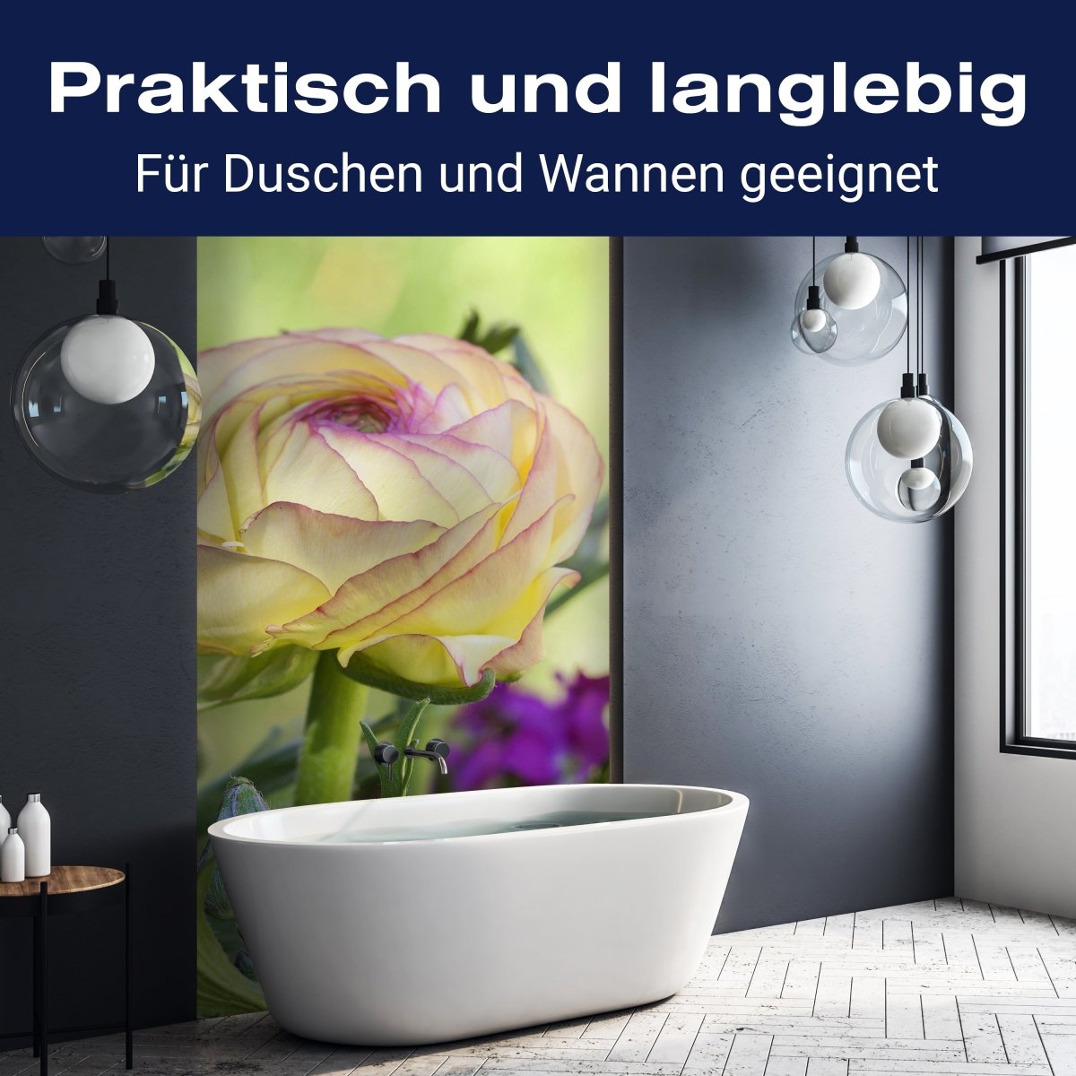 Duschwand Ranunkel M0492 entdecken - Bild 3 Duschwand Ranunkel M0492 entdecken - Bild 3