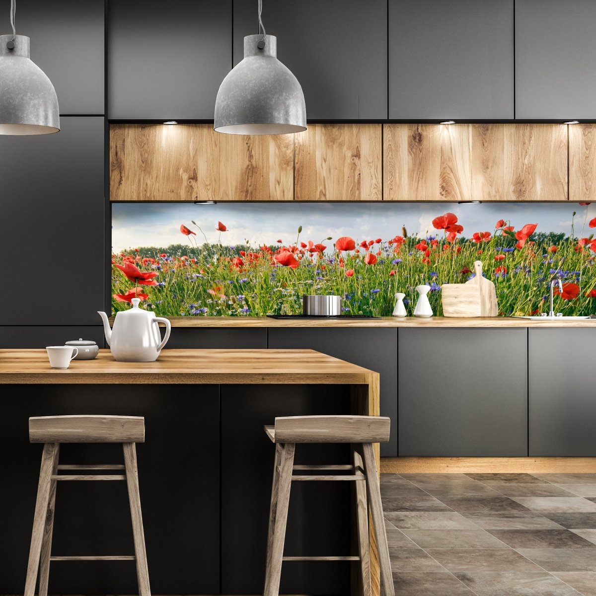 Küchenrückwand Blumenwiese M0493 entdecken - Bild 1