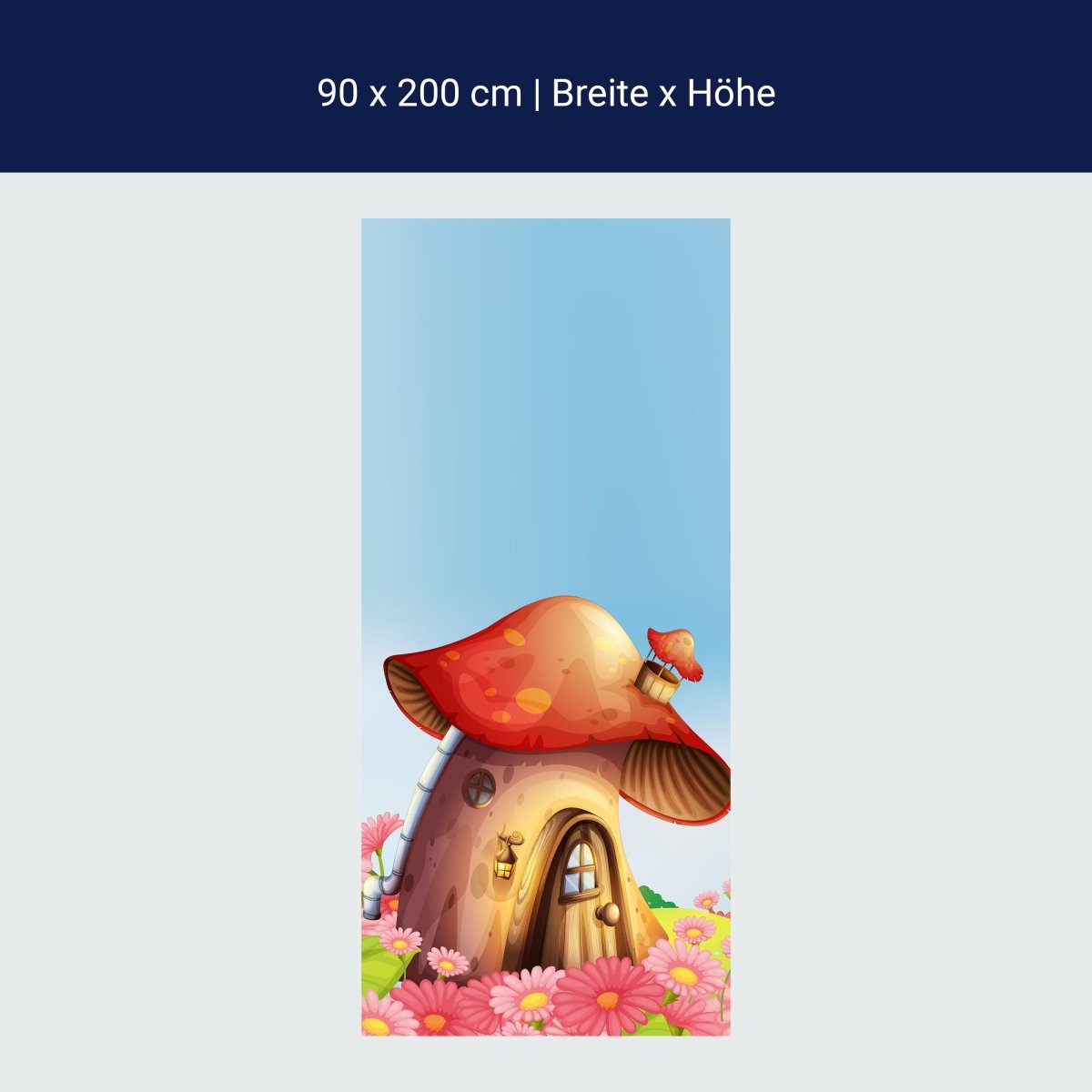 Duschwand Pilz auf der Blumenwiese M0502 Duschwand Pilz auf der Blumenwiese M0502