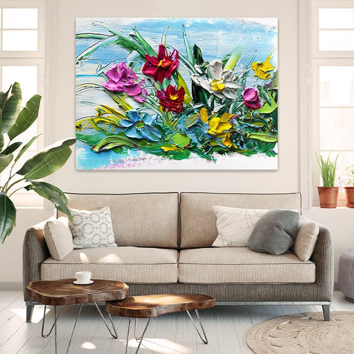 Leinwandbild Malerei Blumen Querformat M0507 kaufen - Bild 2