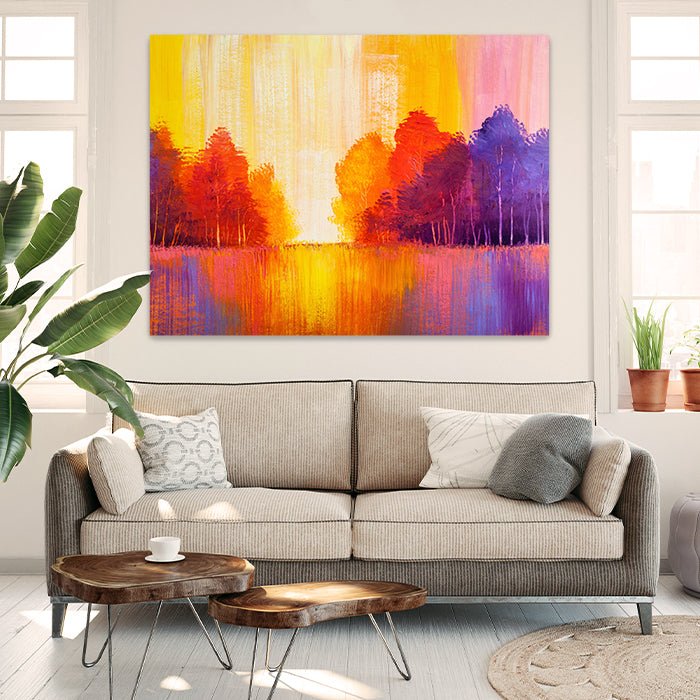 Leinwandbild Malerei Bäume Querformat M0509 kaufen - Bild 2