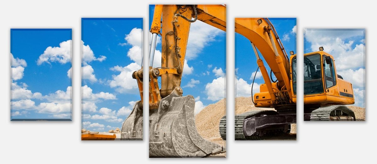 Leinwandbild Mehrteiler Bagger M0520 entdecken - Bild 1 Leinwandbild Mehrteiler Bagger M0520 entdecken - Bild 1