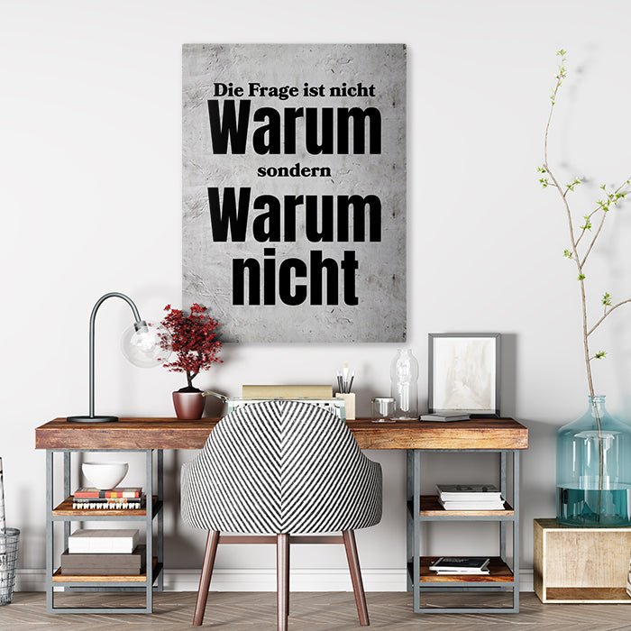 Leinwandbild Warum nicht Hochformat M0524 kaufen - Bild 2