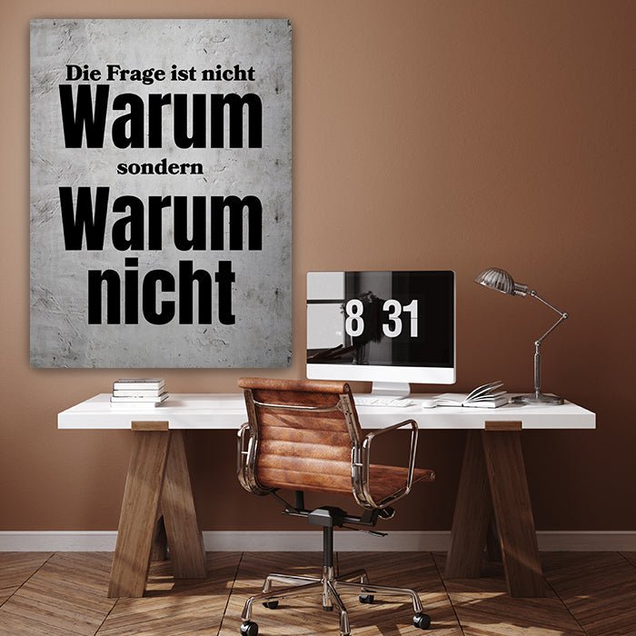 Leinwandbild Warum nicht Hochformat M0524 kaufen - Bild 3