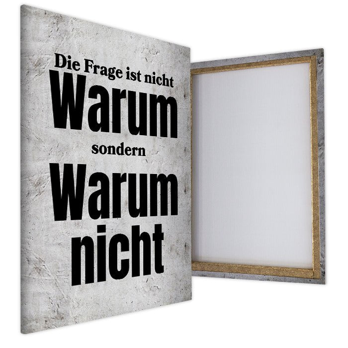 Leinwandbild Warum nicht Hochformat M0524 kaufen - Bild 4 Leinwandbild Warum nicht Hochformat M0524 kaufen - Bild 4