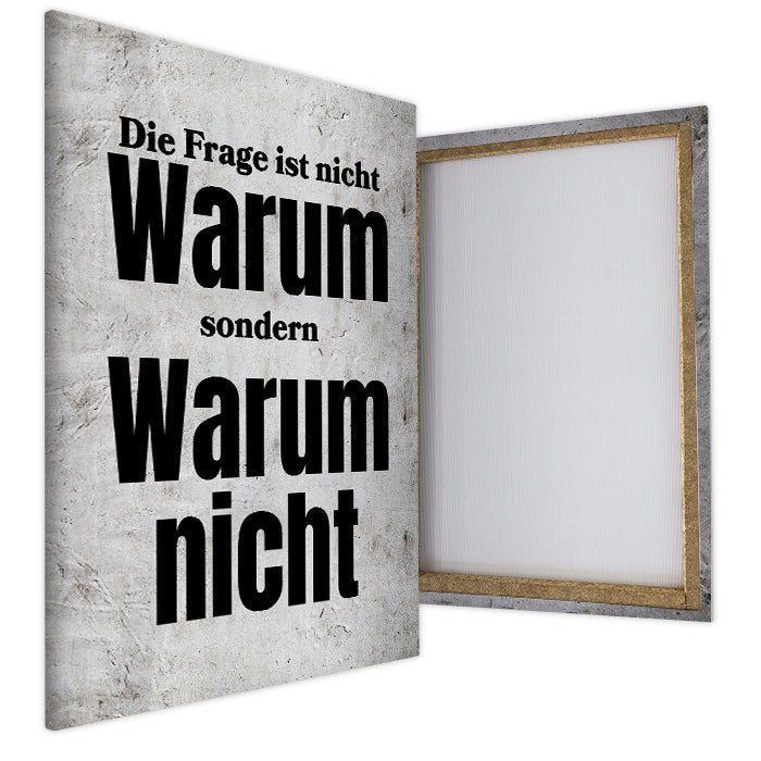 Leinwandbild Warum nicht Hochformat M0524 kaufen - Bild 4