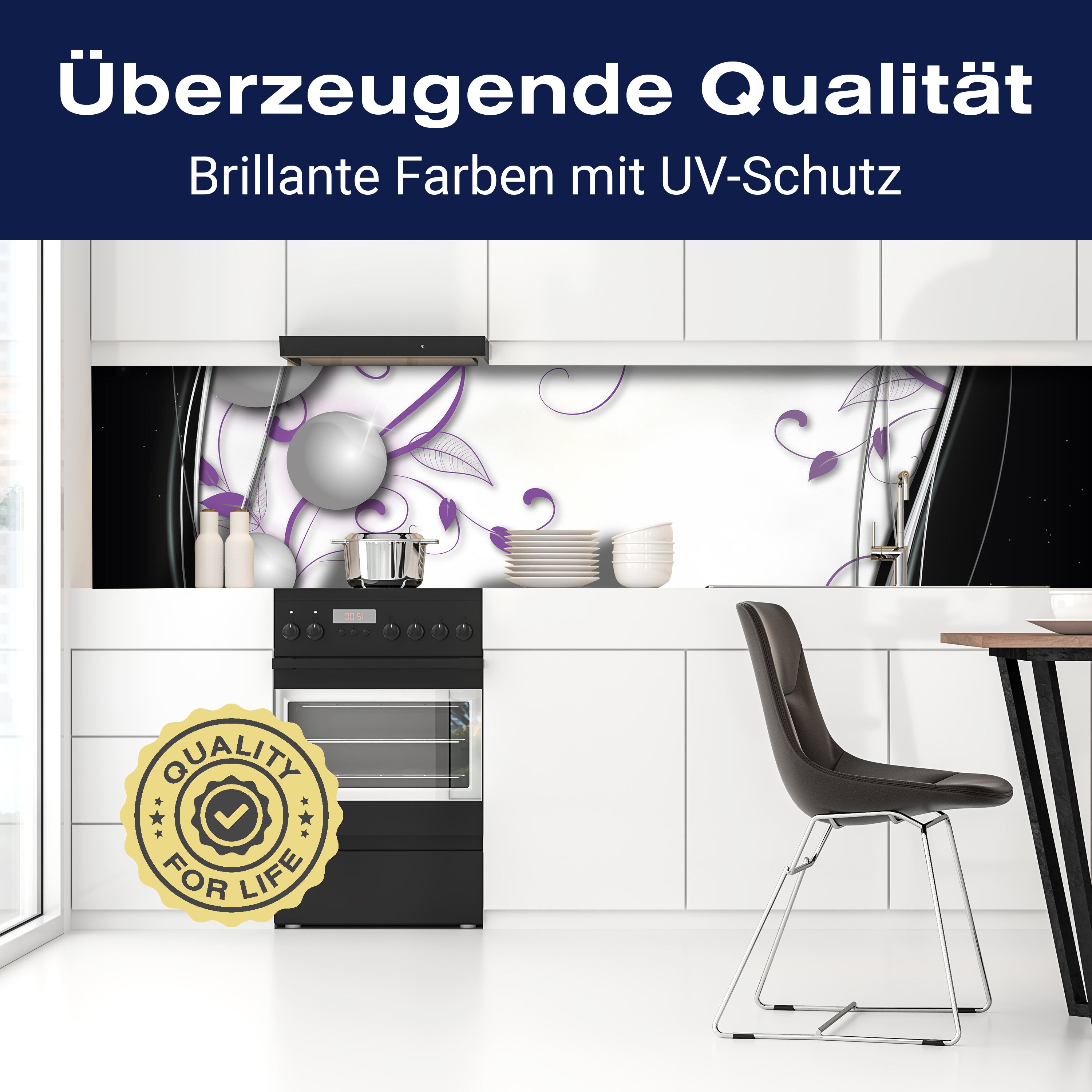 Küchenrückwand elegante Kugeln abstrakt M0527 entdecken - Bild 2 Küchenrückwand elegante Kugeln abstrakt M0527 entdecken - Bild 2