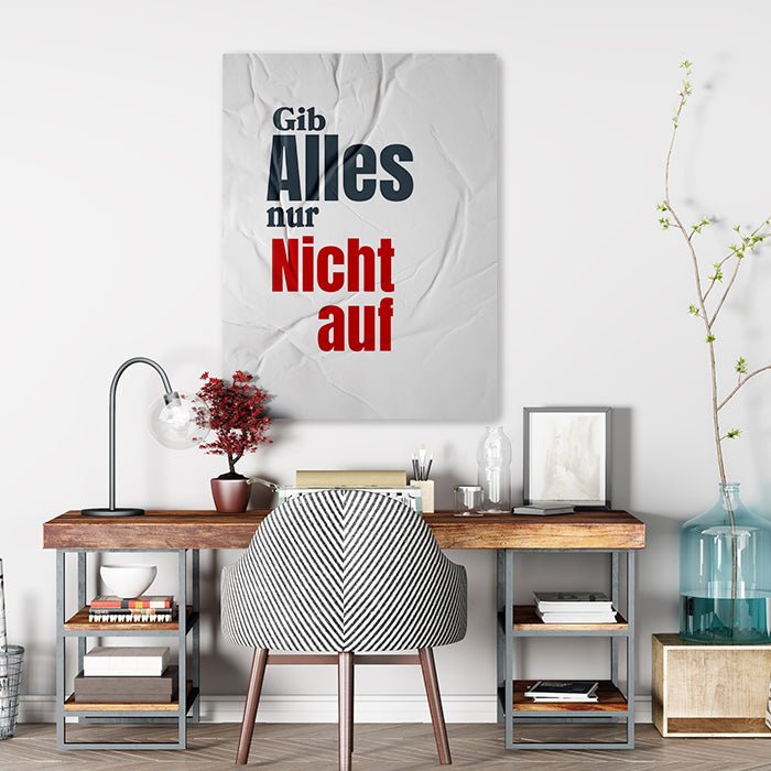 Leinwandbild Gib Alles Hochformat M0528 kaufen - Bild 2 Leinwandbild Gib Alles Hochformat M0528 kaufen - Bild 2
