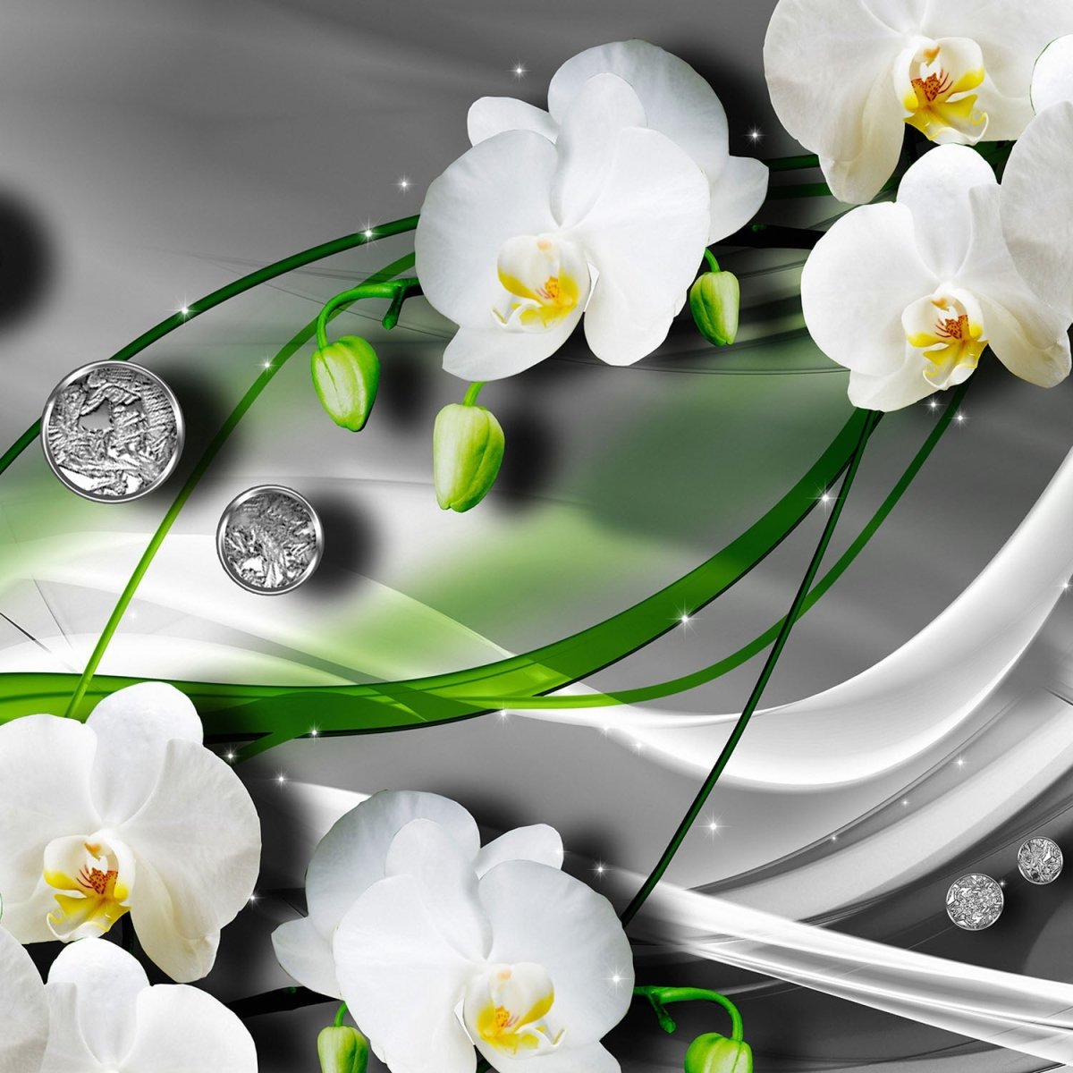 Beistelltisch Diamant Lilie grün M0533 entdecken - Bild 2 Beistelltisch Diamant Lilie grün M0533 entdecken - Bild 2