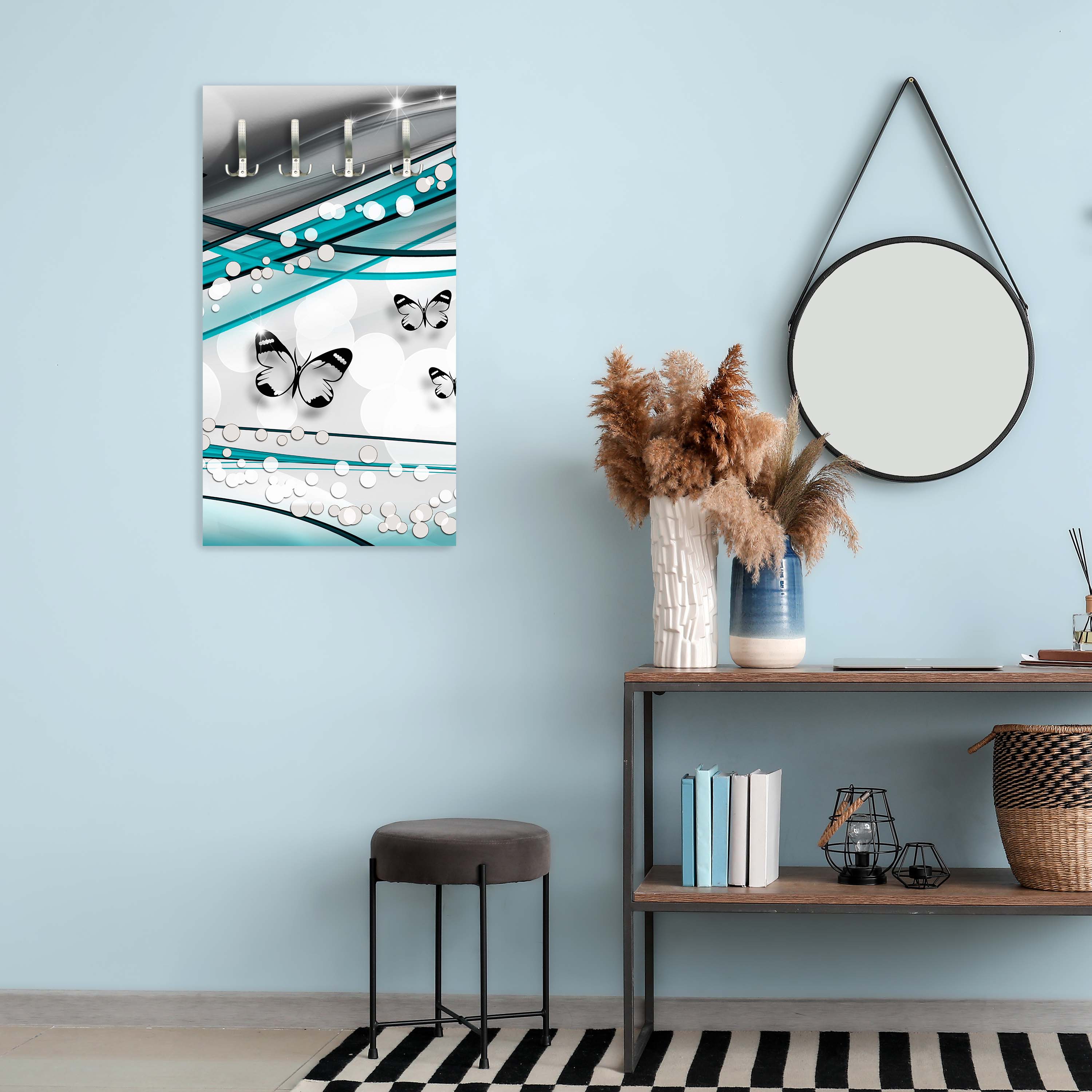 Garderobe Schmetterling Ranken Grün M0535 entdecken - Bild 6 Garderobe Schmetterling Ranken Grün M0535 entdecken - Bild 6