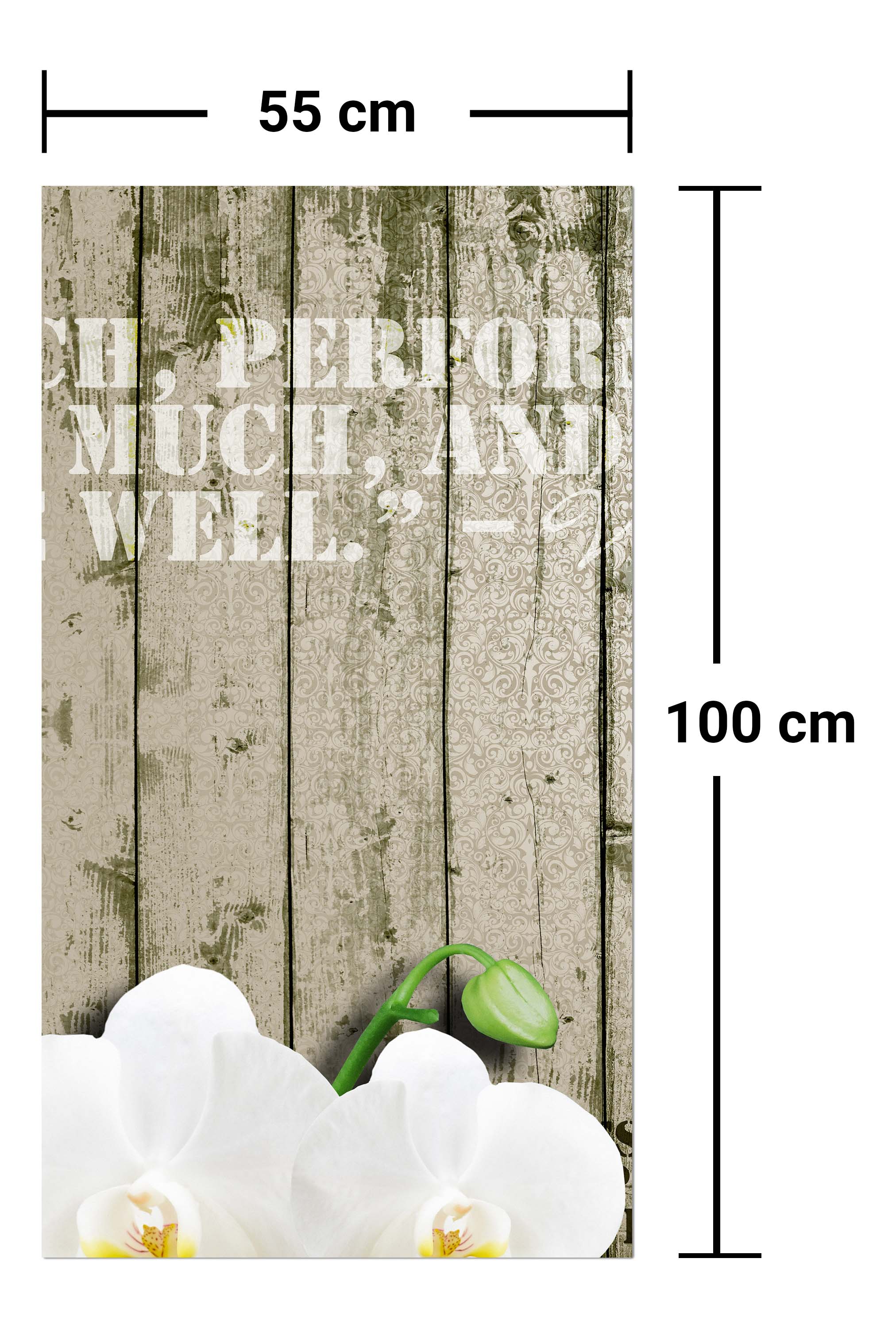Garderobe Holz Zaun weiße Orchidee M0539 entdecken - Bild 7