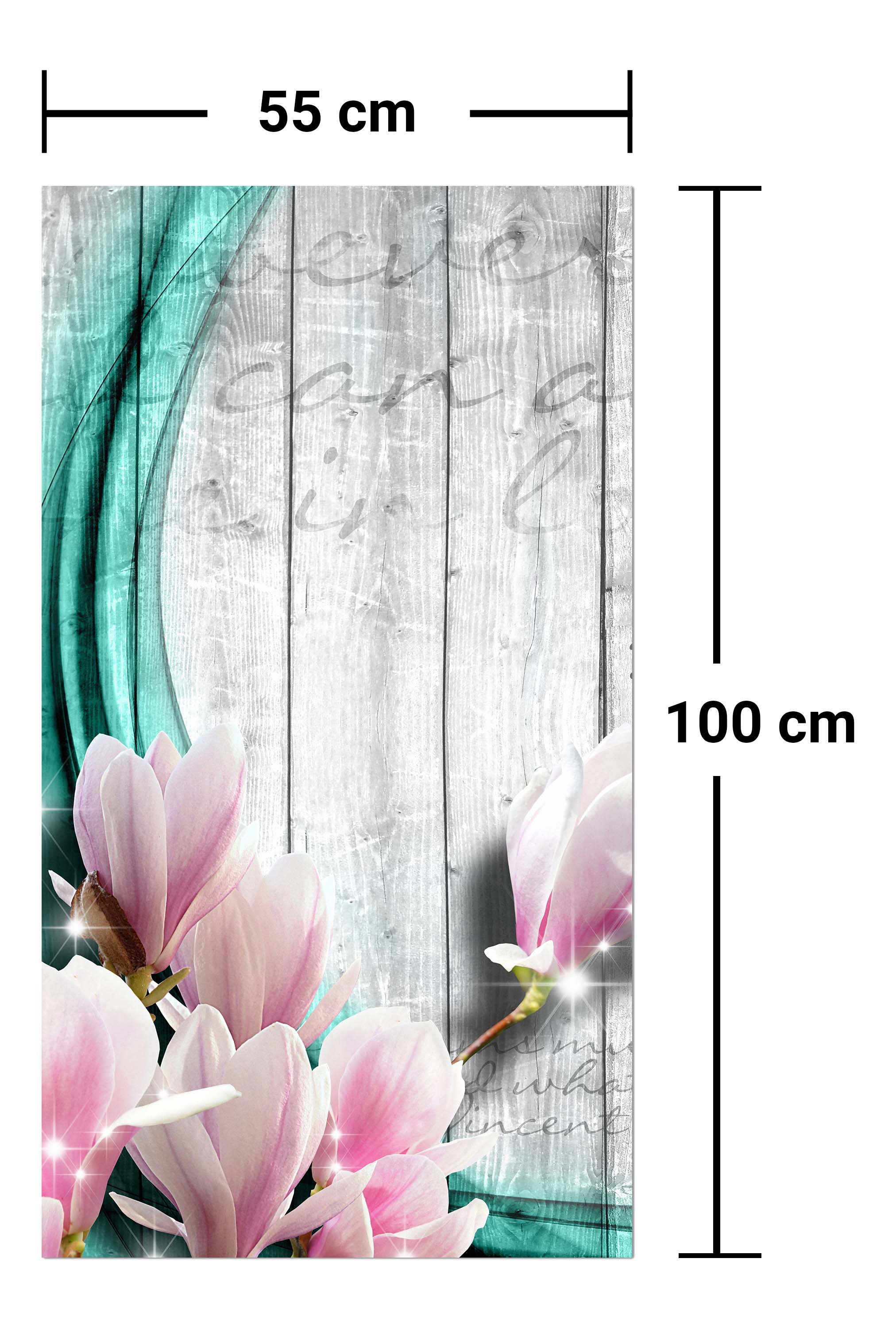 Garderobe Holz Blüten türkis M0541 entdecken - Bild 7
