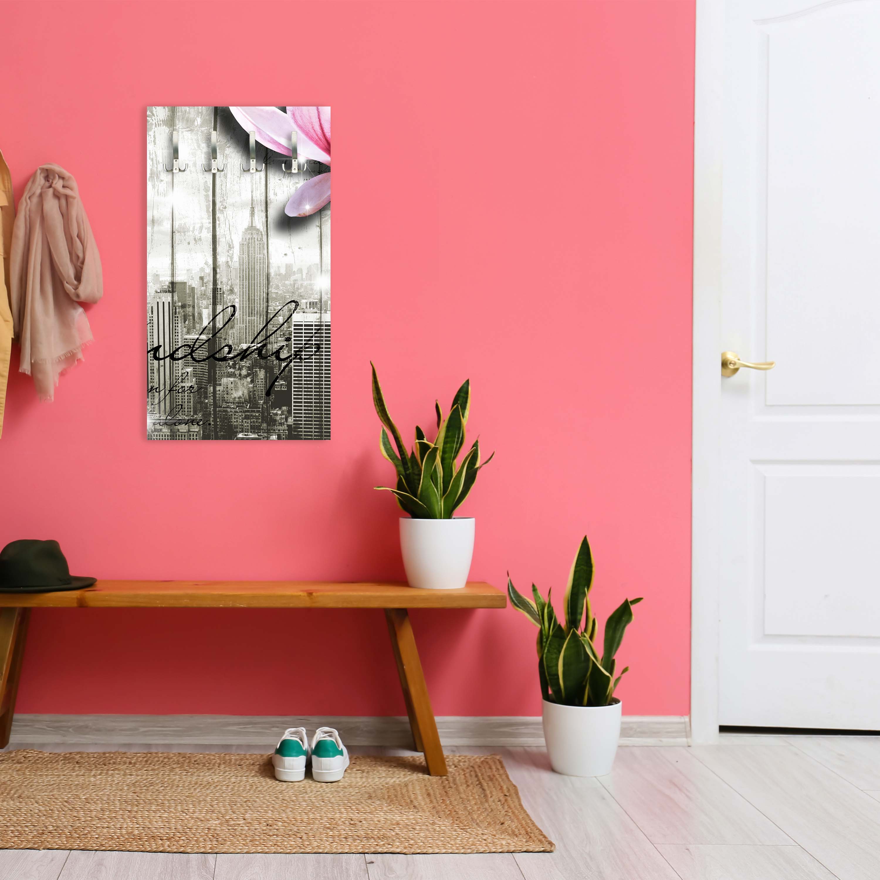 Garderobe Style New York Blüten M0546 entdecken - Bild 3 Garderobe Style New York Blüten M0546 entdecken - Bild 3