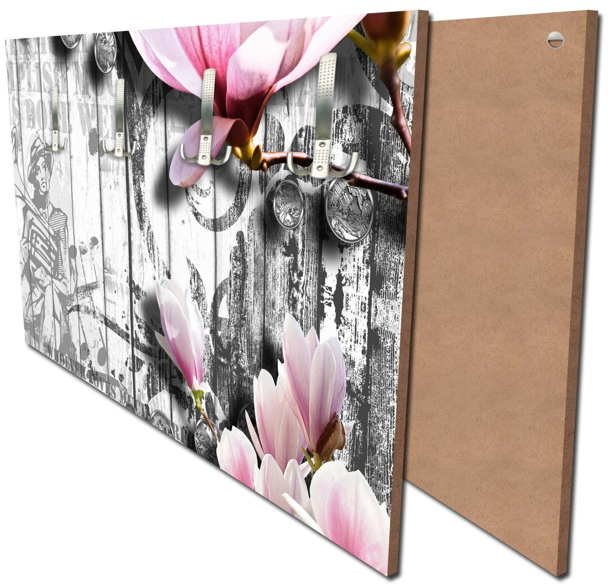 Garderobe Musik Style Blüten Rosa M0547 Garderobe Musik Style Blüten Rosa M0547