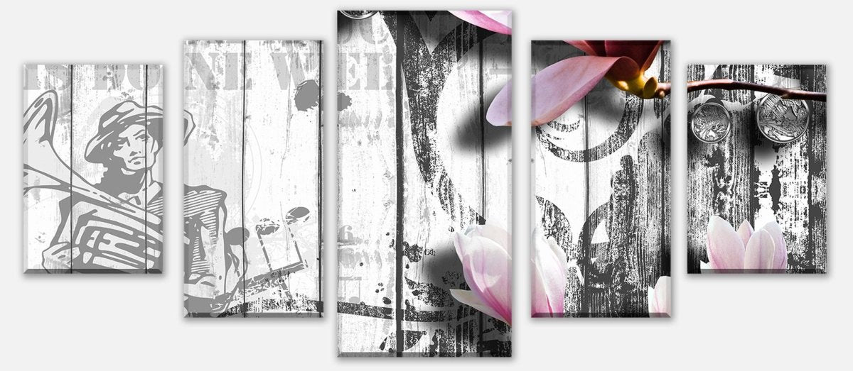 Leinwandbild Mehrteiler Musik Style Blüten Rosa M0547 entdecken - Bild 1 Leinwandbild Mehrteiler Musik Style Blüten Rosa M0547 entdecken - Bild 1