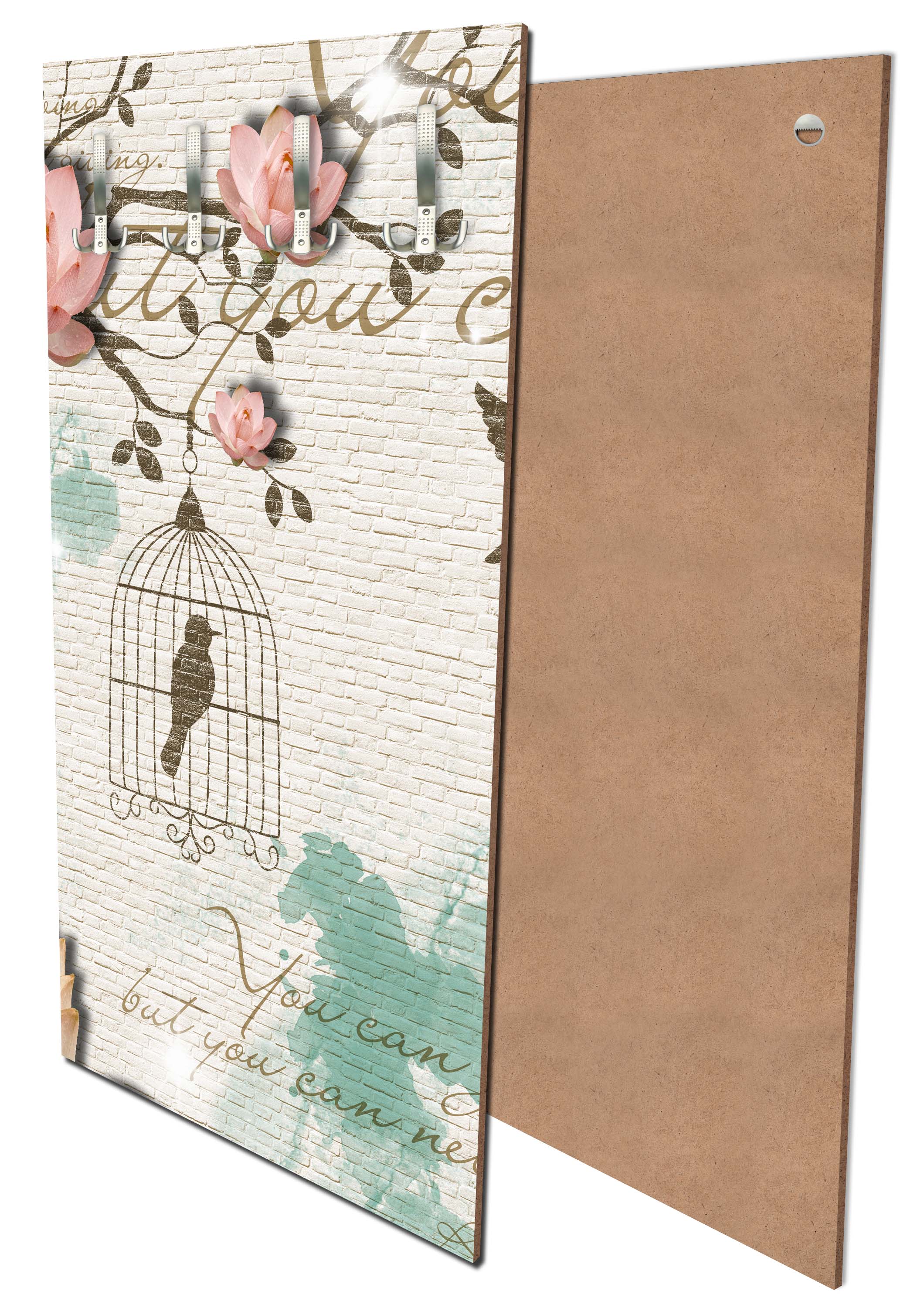 Garderobe Klinker hell Vintage Vogel M0550 entdecken - Bild 1 Garderobe Klinker hell Vintage Vogel M0550 entdecken - Bild 1