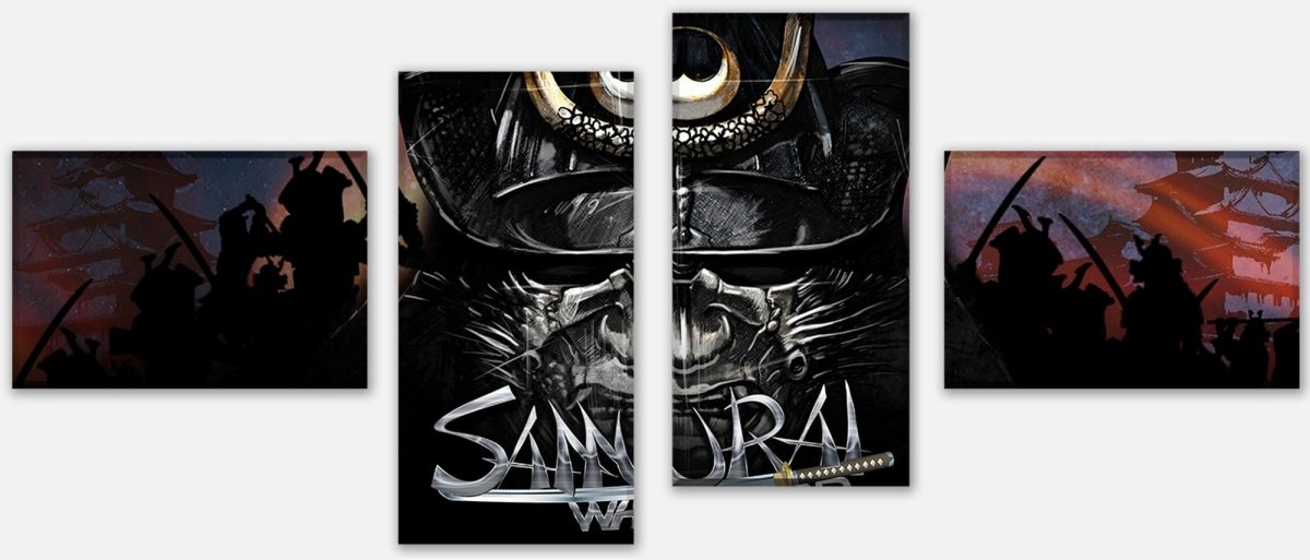 Leinwandbild Mehrteiler Samaurai Warrior M0560 Leinwandbild Mehrteiler Samaurai Warrior M0560