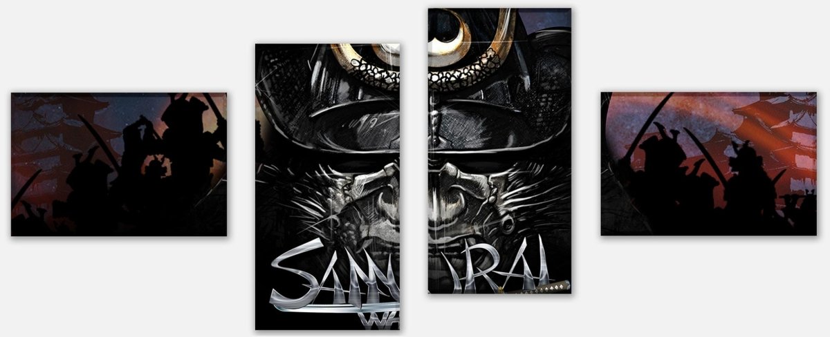 Leinwandbild Mehrteiler Samaurai Warrior M0560 Leinwandbild Mehrteiler Samaurai Warrior M0560