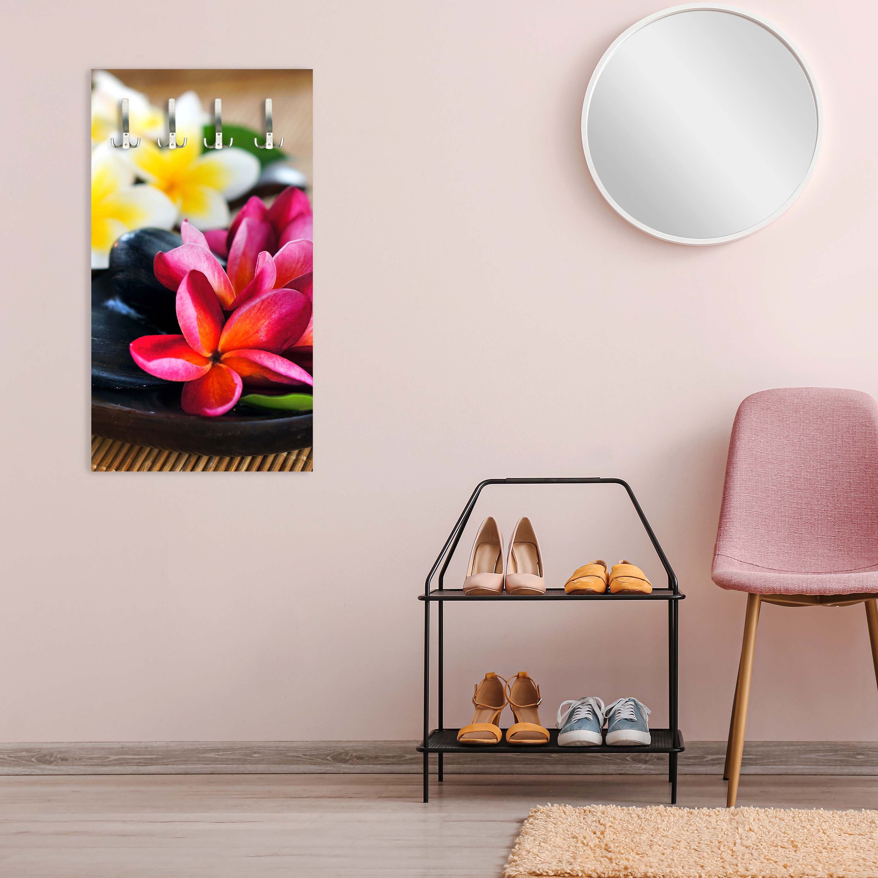 Garderobe Fangipani Blumen M0570 entdecken - Bild 3 Garderobe Fangipani Blumen M0570 entdecken - Bild 3