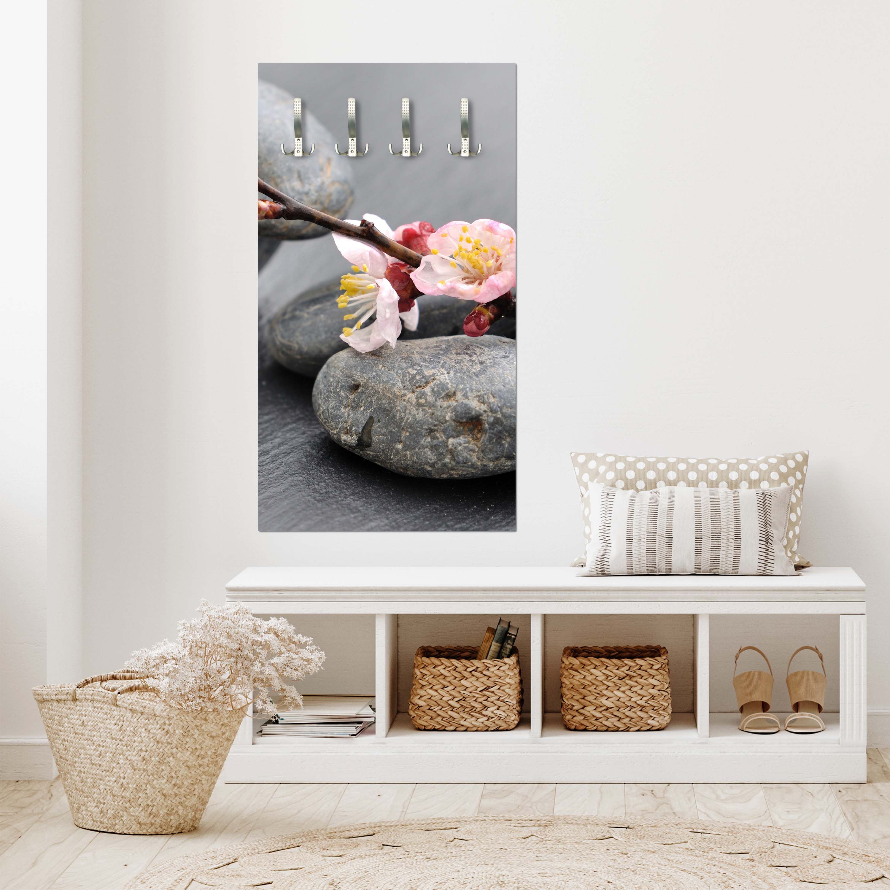 Garderobe Blumenast und Steine M0571 entdecken - Bild 2 Garderobe Blumenast und Steine M0571 entdecken - Bild 2