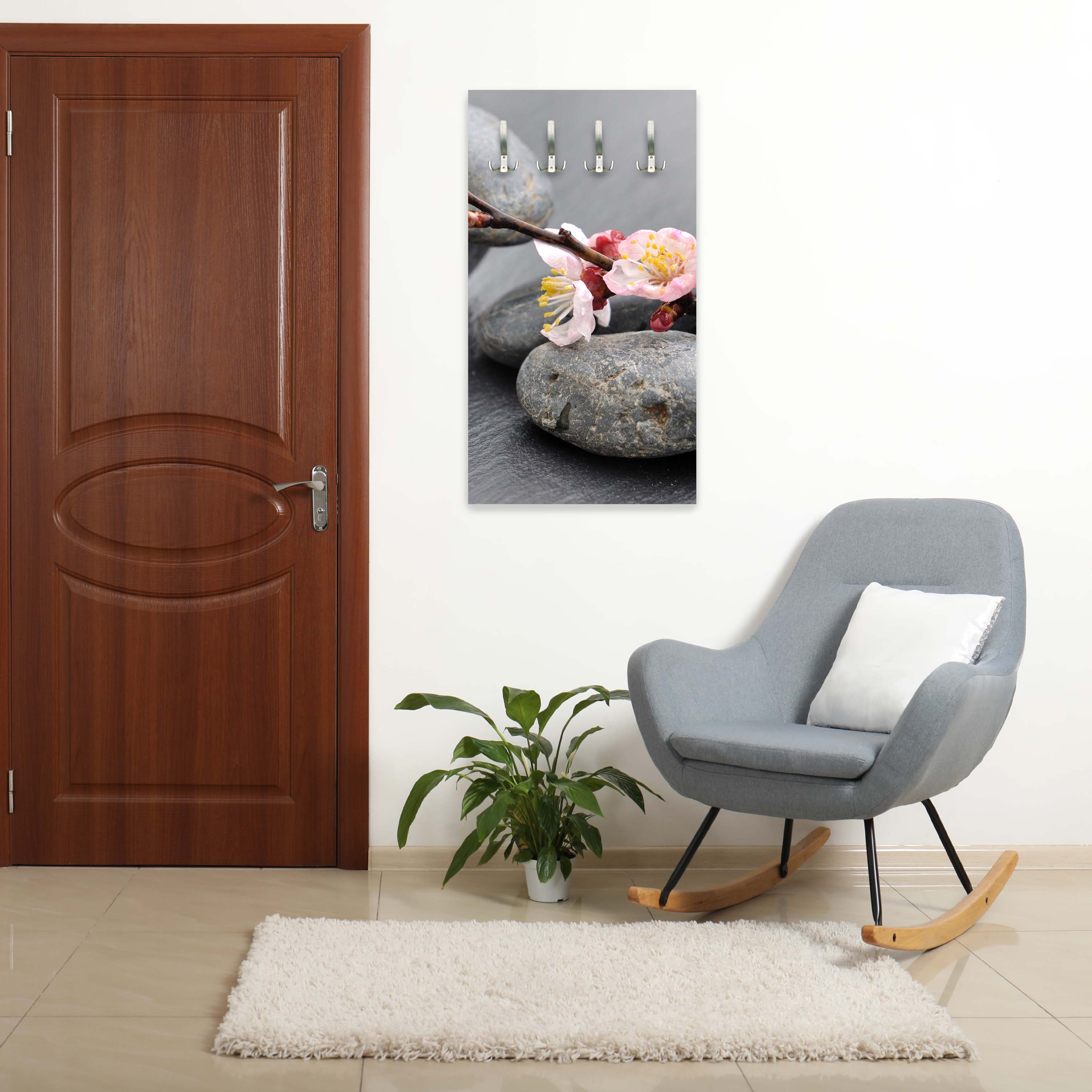 Garderobe Blumenast und Steine M0571 entdecken - Bild 5 Garderobe Blumenast und Steine M0571 entdecken - Bild 5