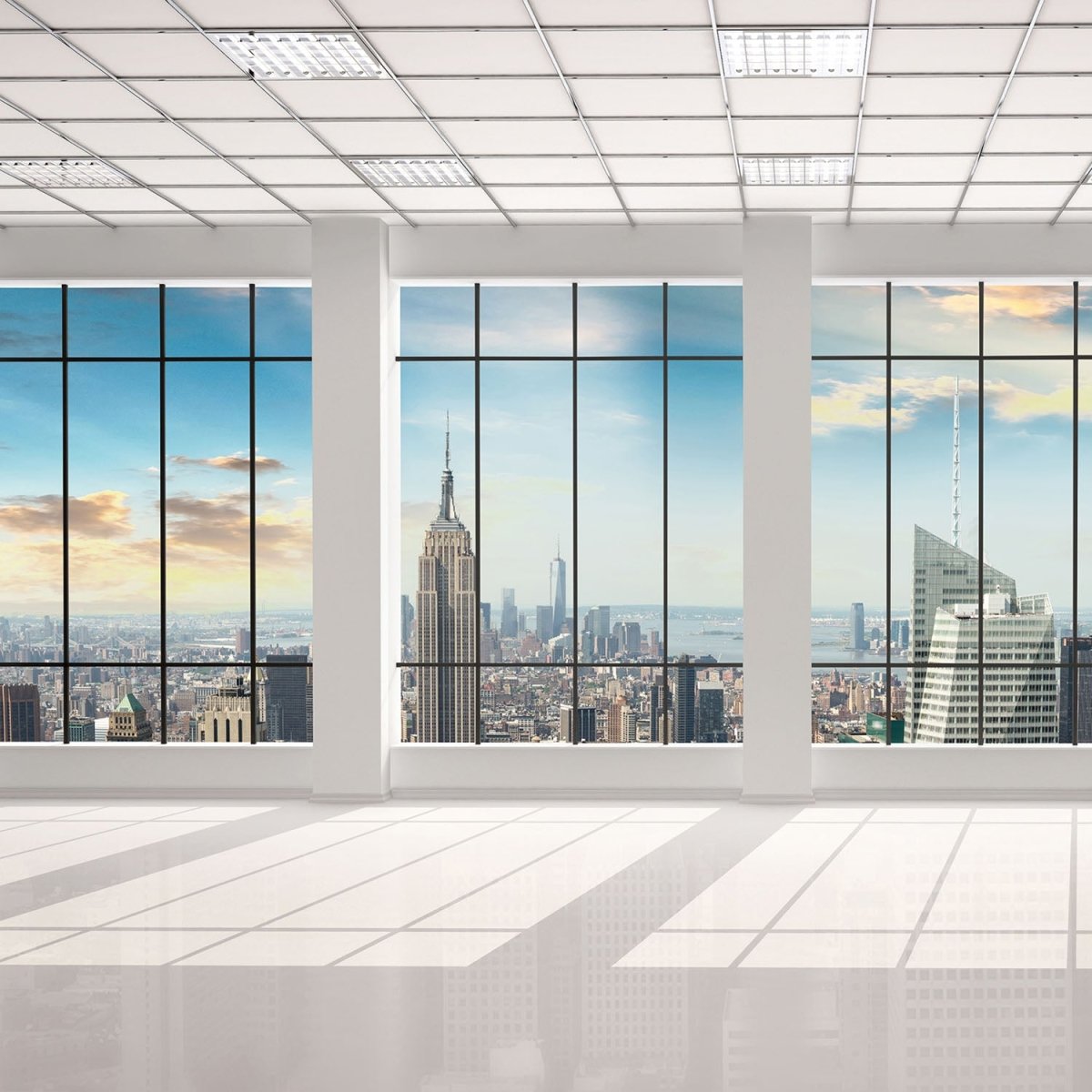 Beistelltisch Manhattan Blick von einem leeren Büro M0573 entdecken - Bild 2 Beistelltisch Manhattan Blick von einem leeren Büro M0573 entdecken - Bild 2