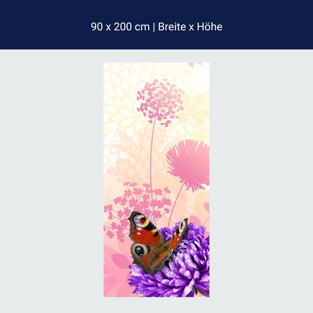 Duschwand Schmetterlinge M0579 Duschwand Schmetterlinge M0579