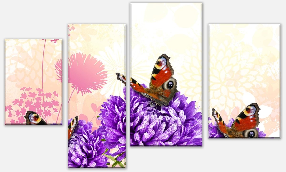 Leinwandbild Mehrteiler Schmetterlinge M0579 Leinwandbild Mehrteiler Schmetterlinge M0579