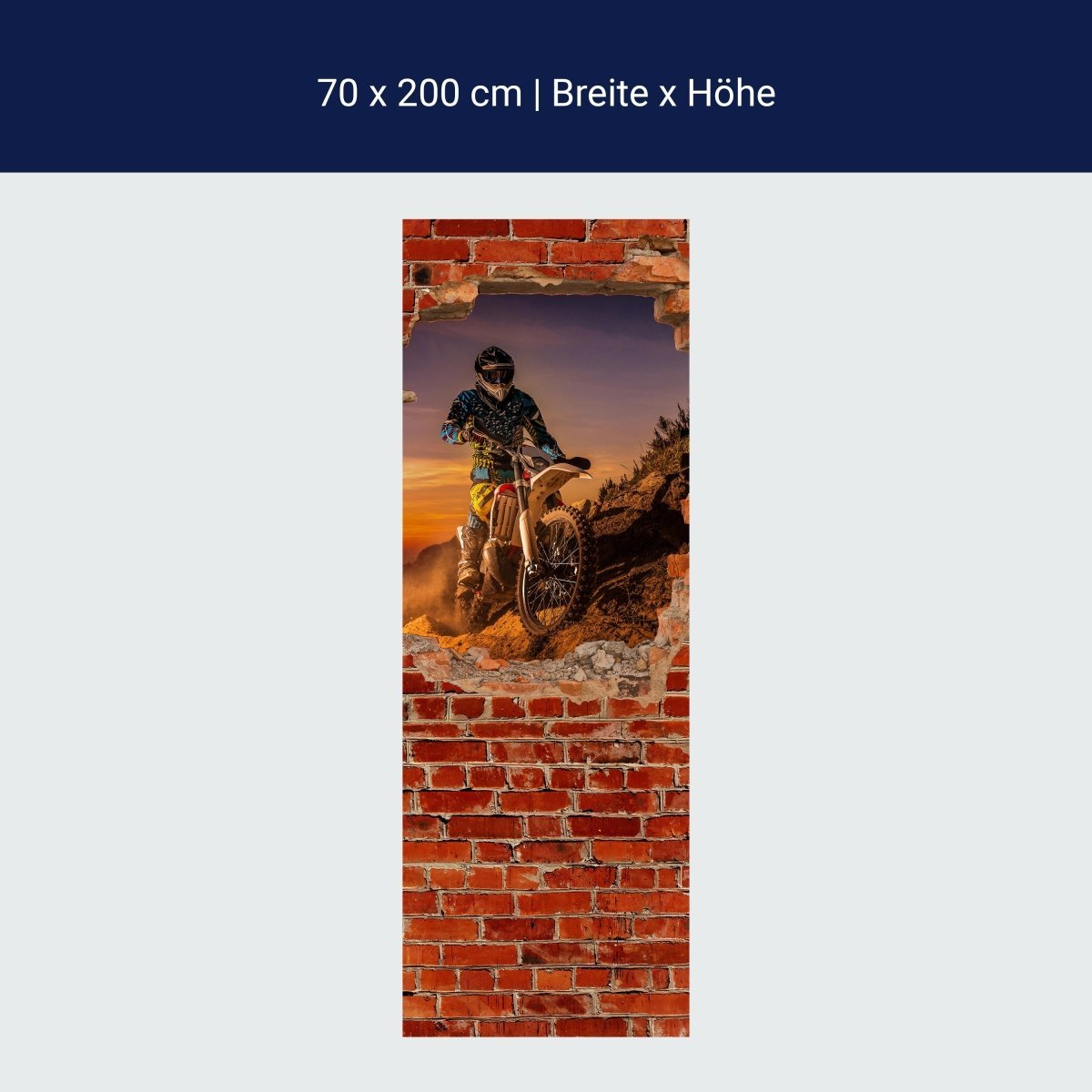 Duschwand Extreme Biker - Roter Backstein M0620 Duschwand Extreme Biker - Roter Backstein M0620