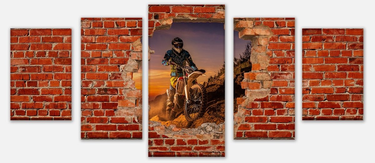 Leinwandbild Mehrteiler Extreme Biker - Roter Backstein M0620 entdecken - Bild 1 Leinwandbild Mehrteiler Extreme Biker - Roter Backstein M0620 entdecken - Bild 1