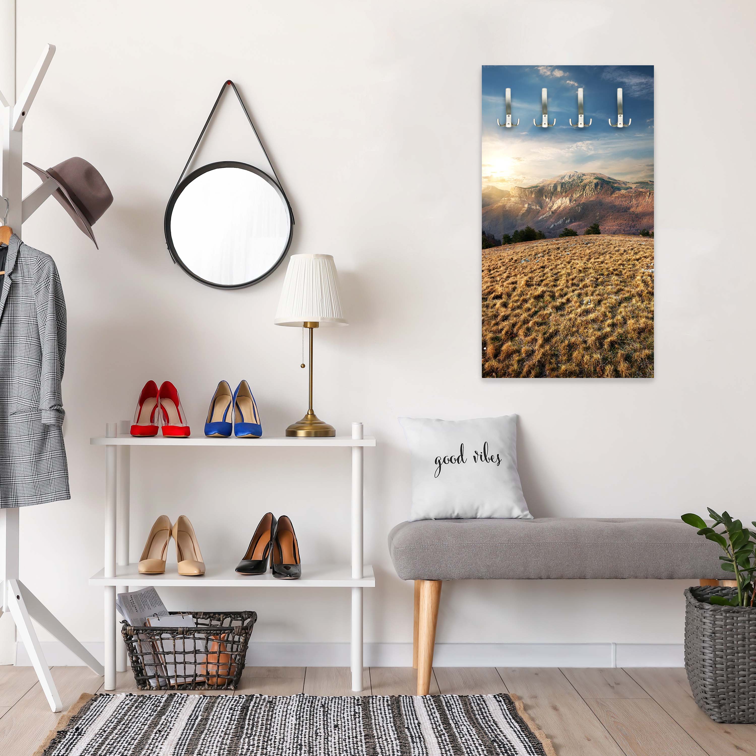 Garderobe Landschaft Wiese in den Bergen M0691 entdecken - Bild 5 Garderobe Landschaft Wiese in den Bergen M0691 entdecken - Bild 5