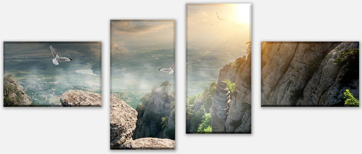 Leinwandbild Mehrteiler Blick auf die Berge M0692 Leinwandbild Mehrteiler Blick auf die Berge M0692