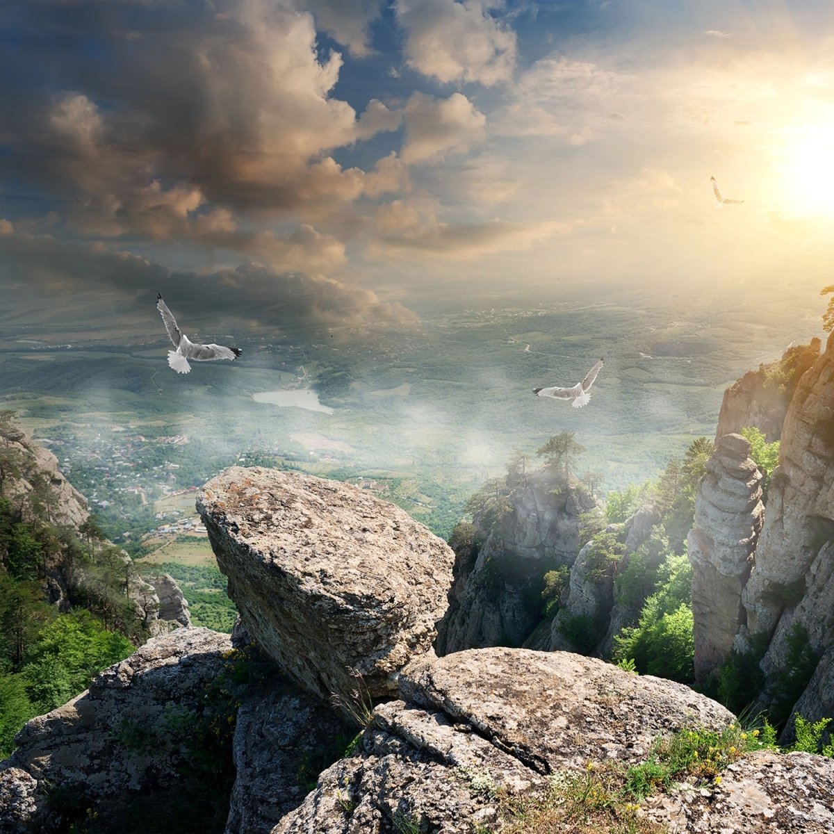 Beistelltisch Blick auf die Berge M0692 entdecken - Bild 2 Beistelltisch Blick auf die Berge M0692 entdecken - Bild 2