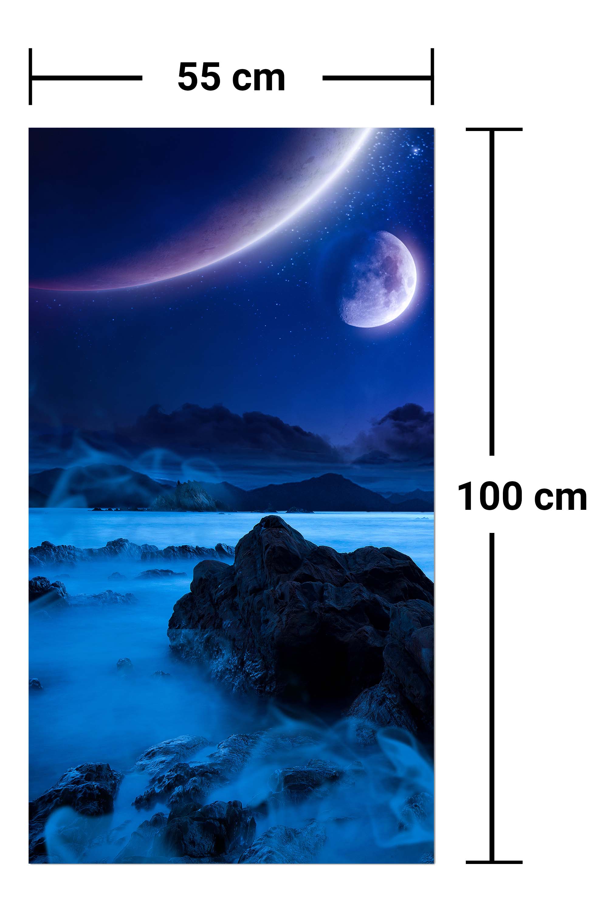 Garderobe Landschaft der Küste in der Nacht M0696 entdecken - Bild 7