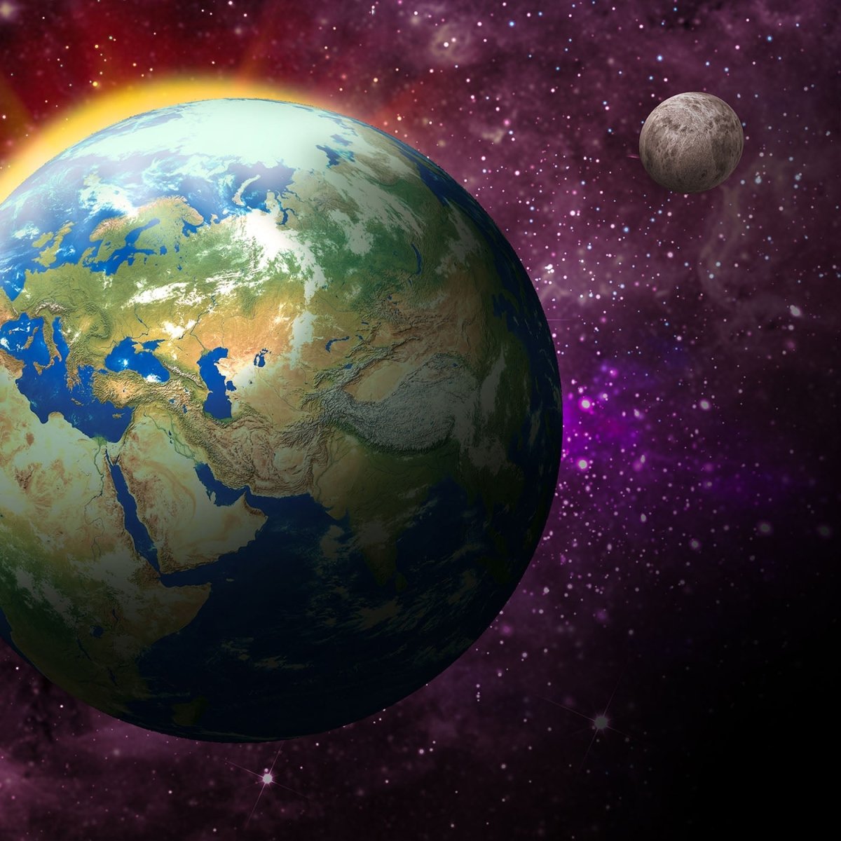 Beistelltisch Erde, Mond und Sonne M0697 entdecken - Bild 2 Beistelltisch Erde, Mond und Sonne M0697 entdecken - Bild 2