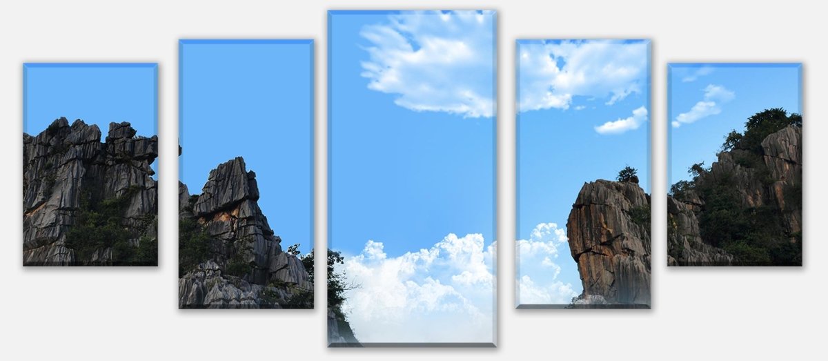 Leinwandbild Mehrteiler Bergspitzen über die Wolken M0699 entdecken - Bild 1 Leinwandbild Mehrteiler Bergspitzen über die Wolken M0699 entdecken - Bild 1