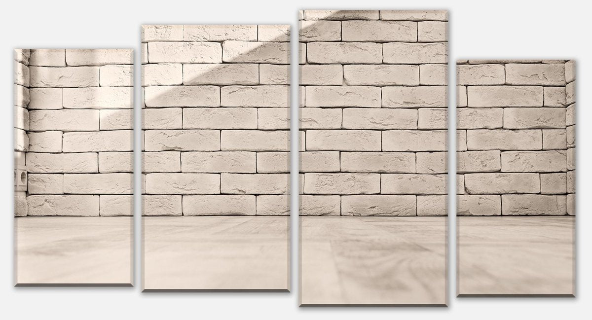 Leinwandbild Mehrteiler Vintage weisse Mauer M0702 Leinwandbild Mehrteiler Vintage weisse Mauer M0702