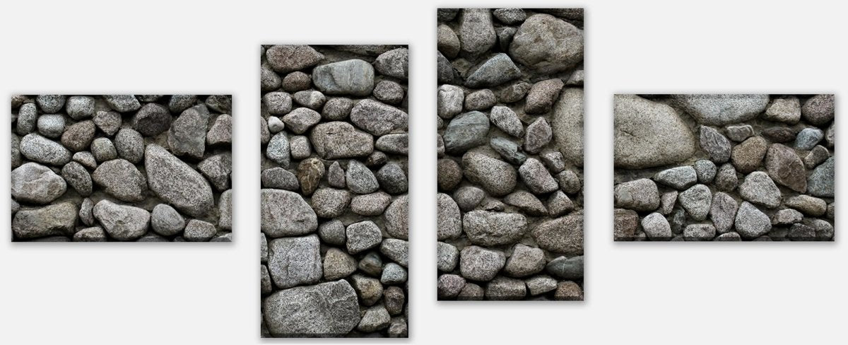 Leinwandbild Mehrteiler Runder Natursteinmauer M0708 Leinwandbild Mehrteiler Runder Natursteinmauer M0708