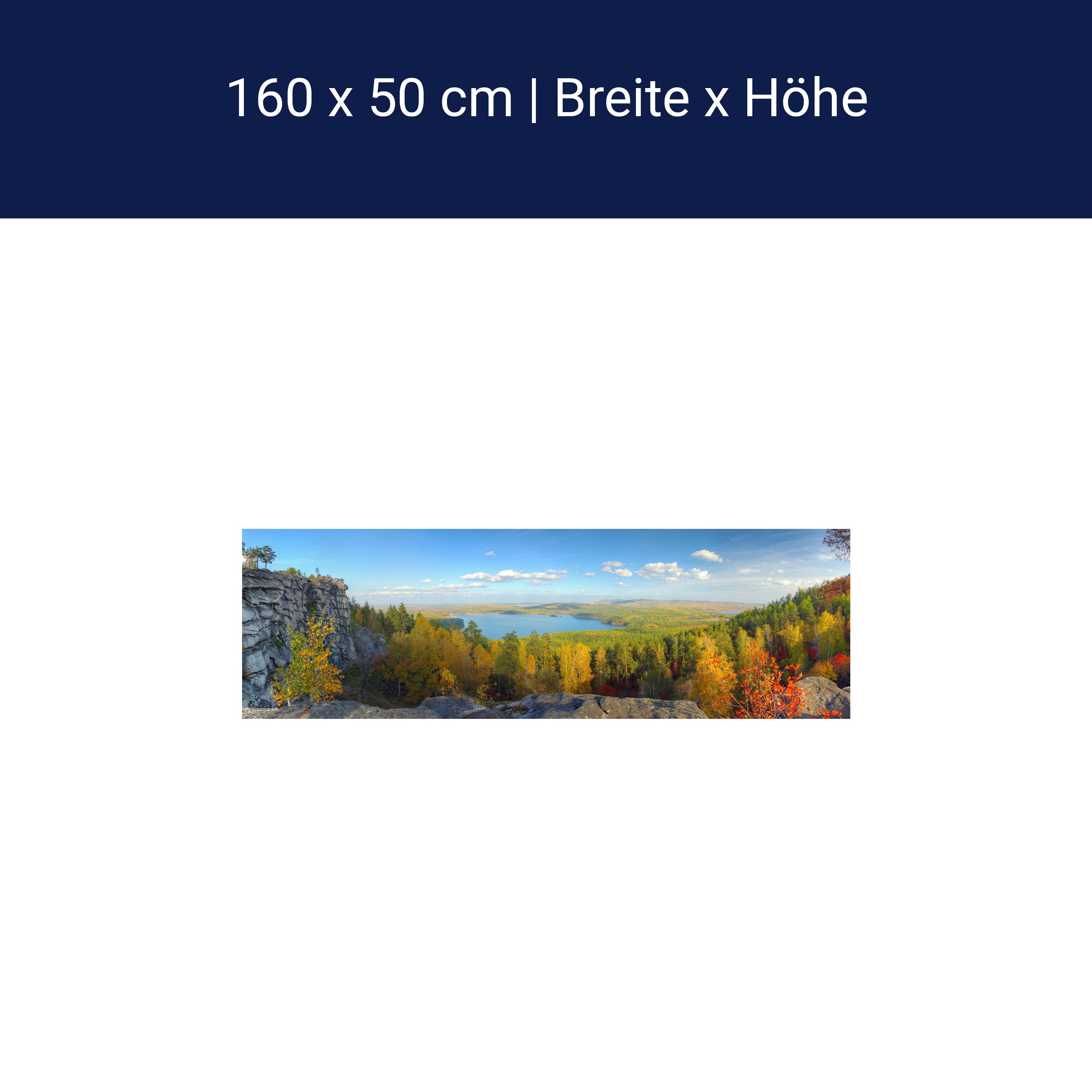 Küchenrückwand Herbstlandschaft mit Bergen und See M0717